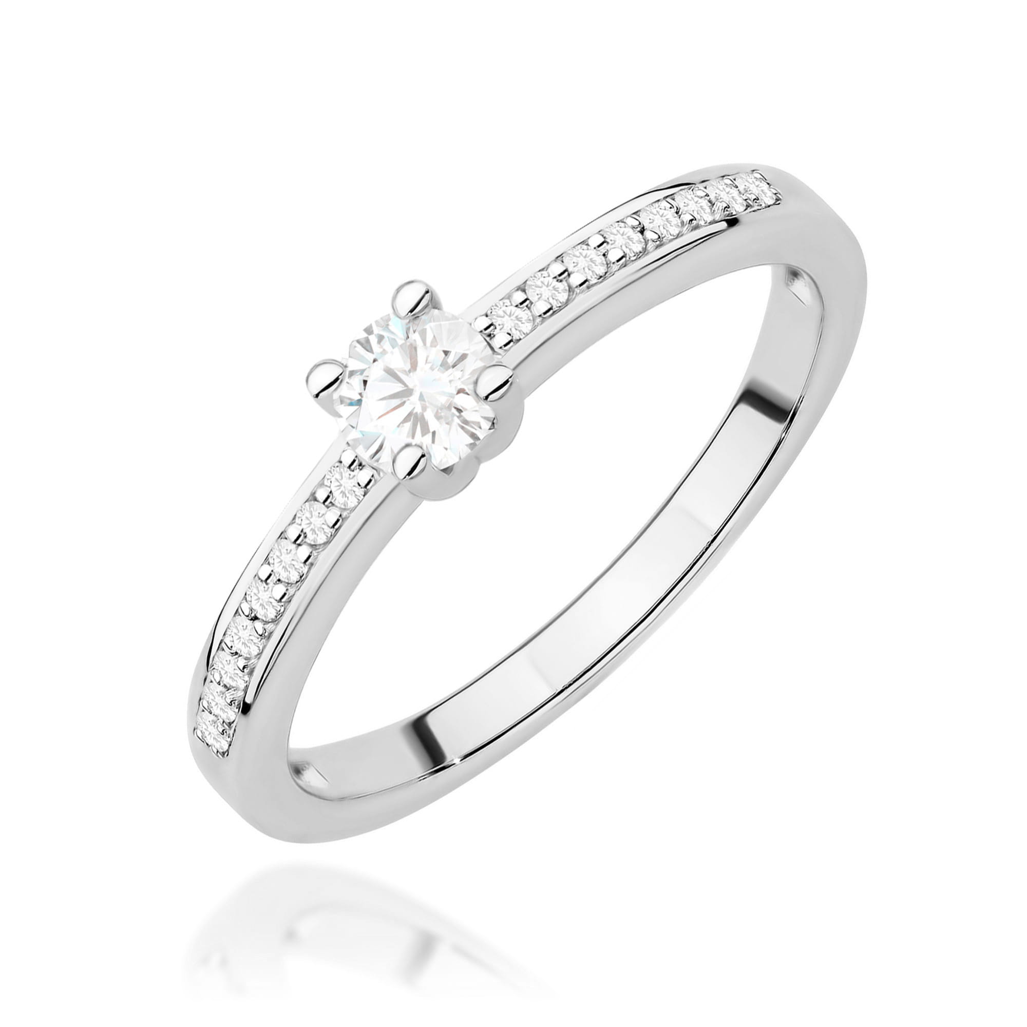 Inel Aur 9K cu Diamante de Laborator 0.28 ct