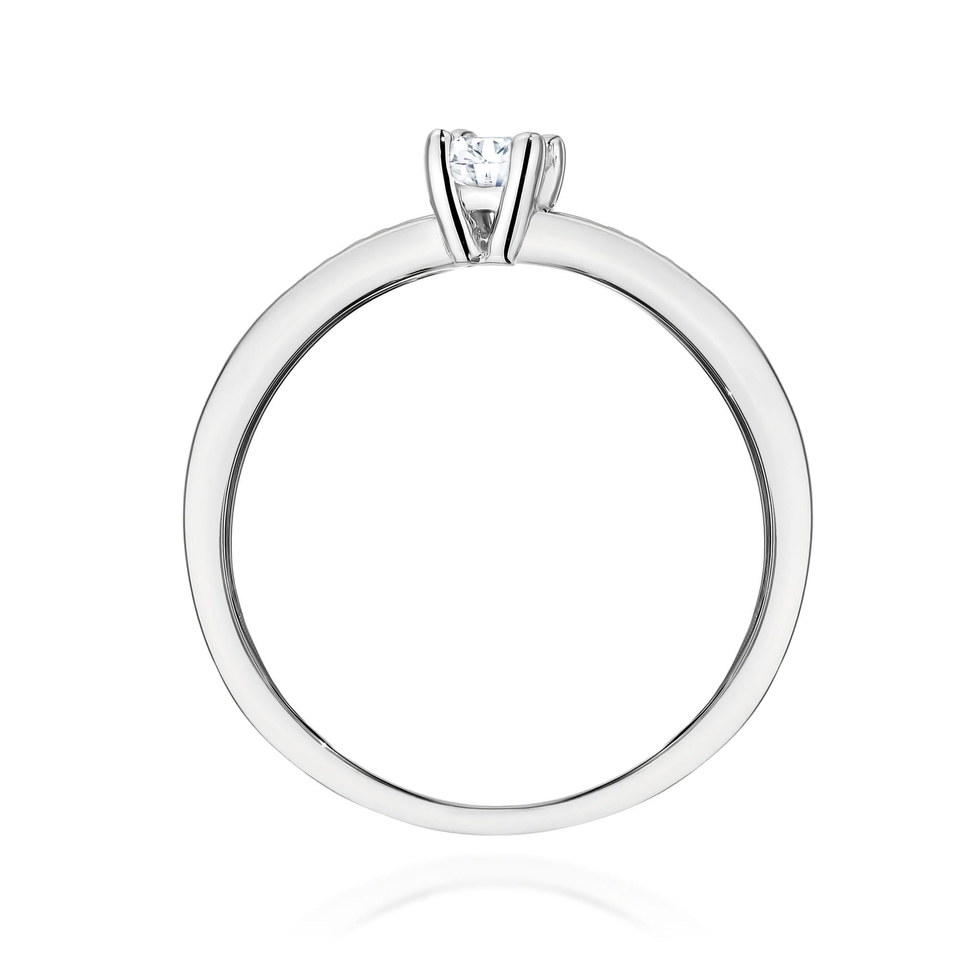 Inel Aur 9K cu Diamante de Laborator 0.28 ct