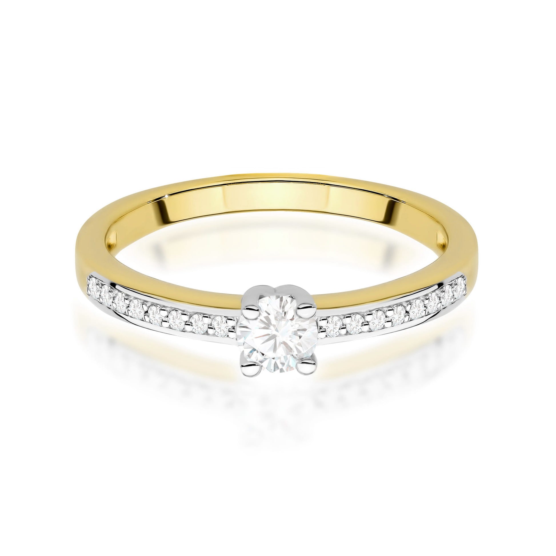 Inel Aur 9K cu Diamante de Laborator 0.28 ct
