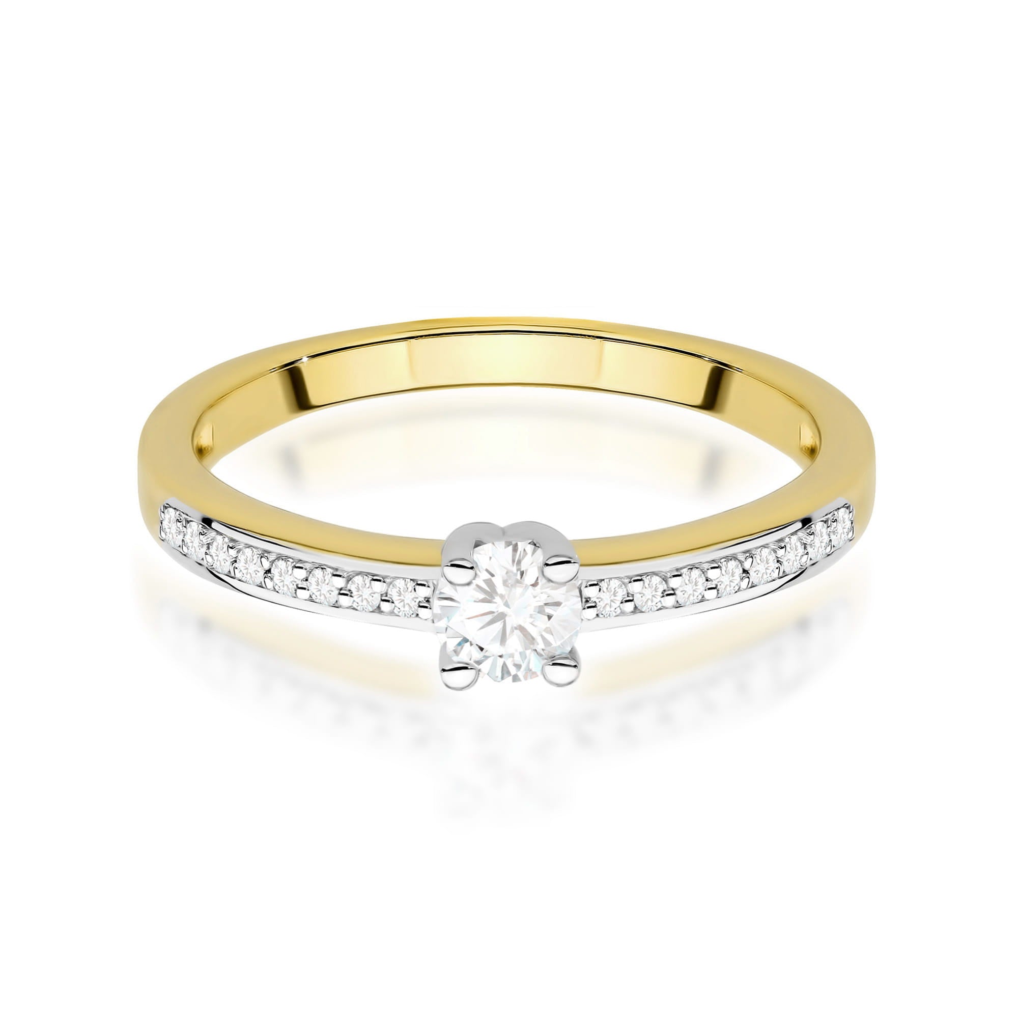 Inel Aur 9K cu Diamante de Laborator 0.28 ct