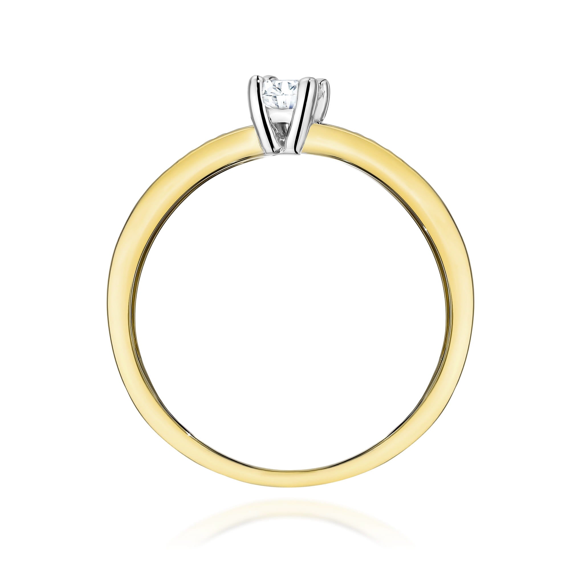 Inel Aur 9K cu Diamante de Laborator 0.28 ct
