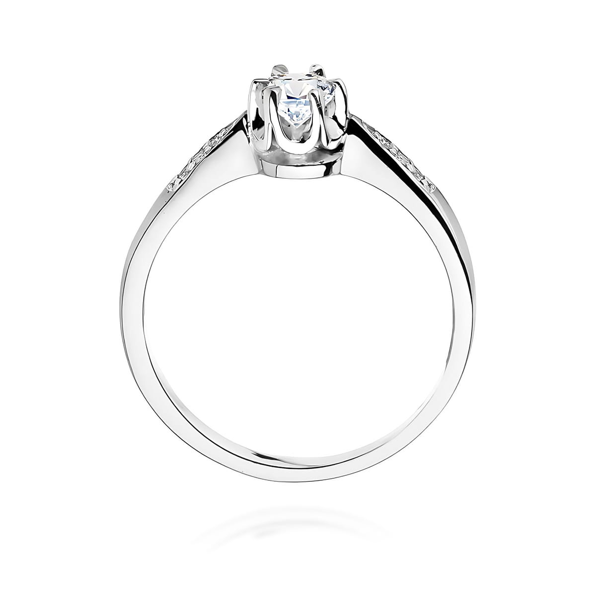 Inel Aur 9K cu Diamante Naturale 0.25 ct