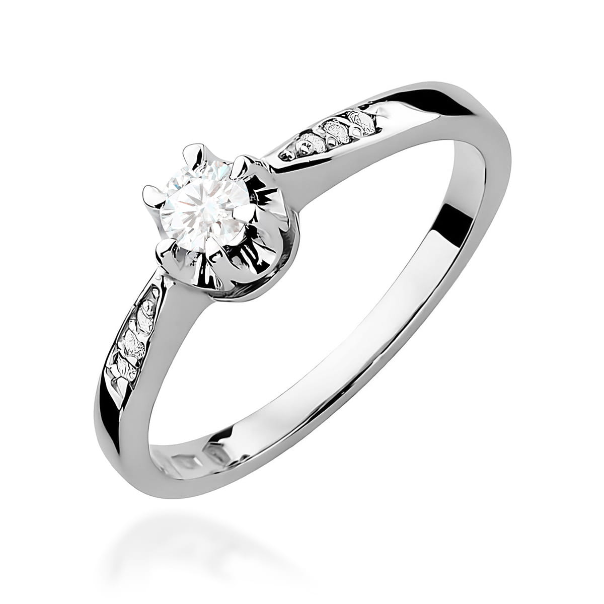 Inel Aur 9K cu Diamante Naturale 0.28 ct