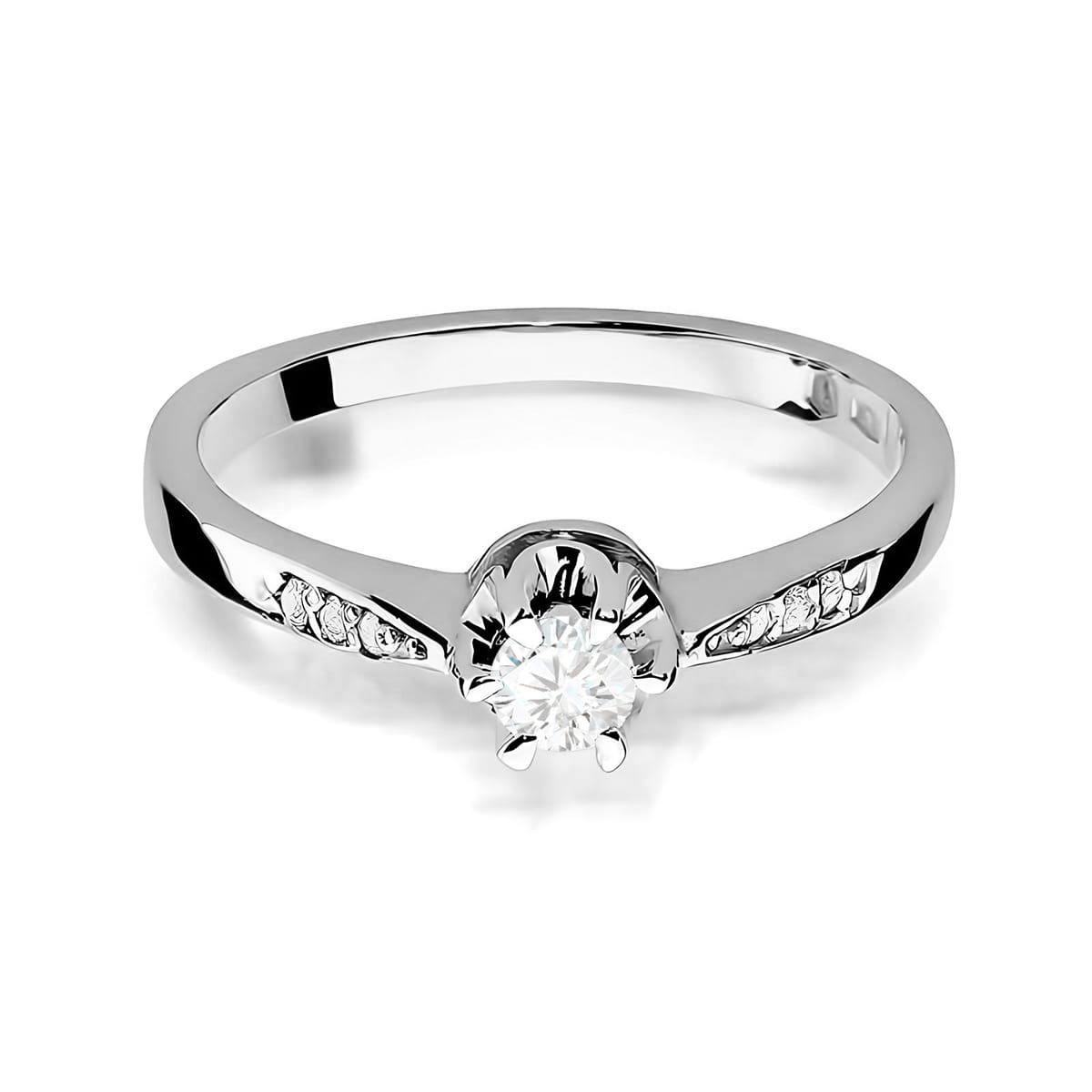 Inel Aur 9K cu Diamante Naturale 0.28 ct