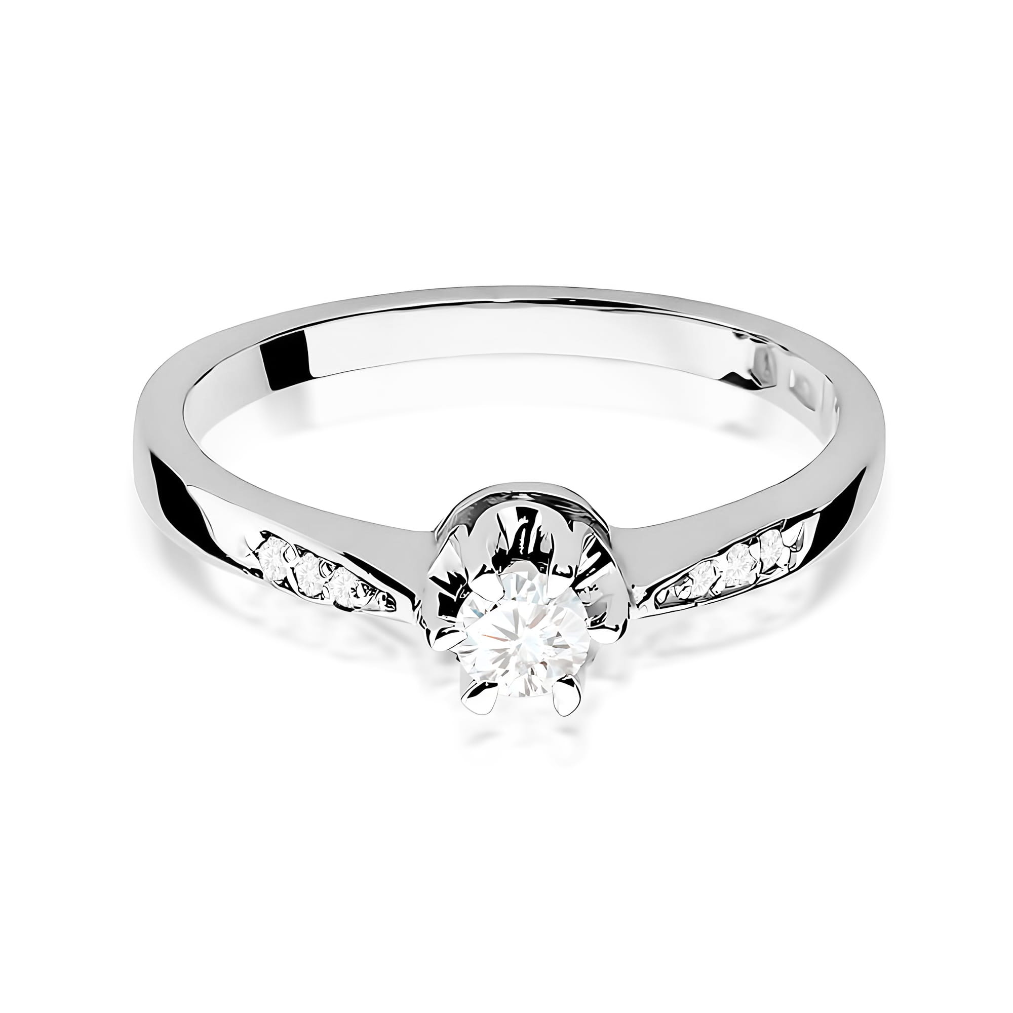 Inel Aur 9K cu Diamante de Laborator 0.25 ct