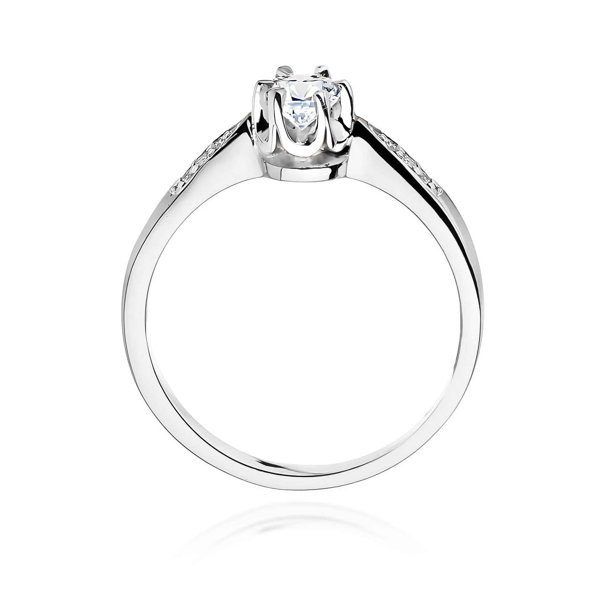 Inel Aur 9K cu Diamante de Laborator 0.25 ct