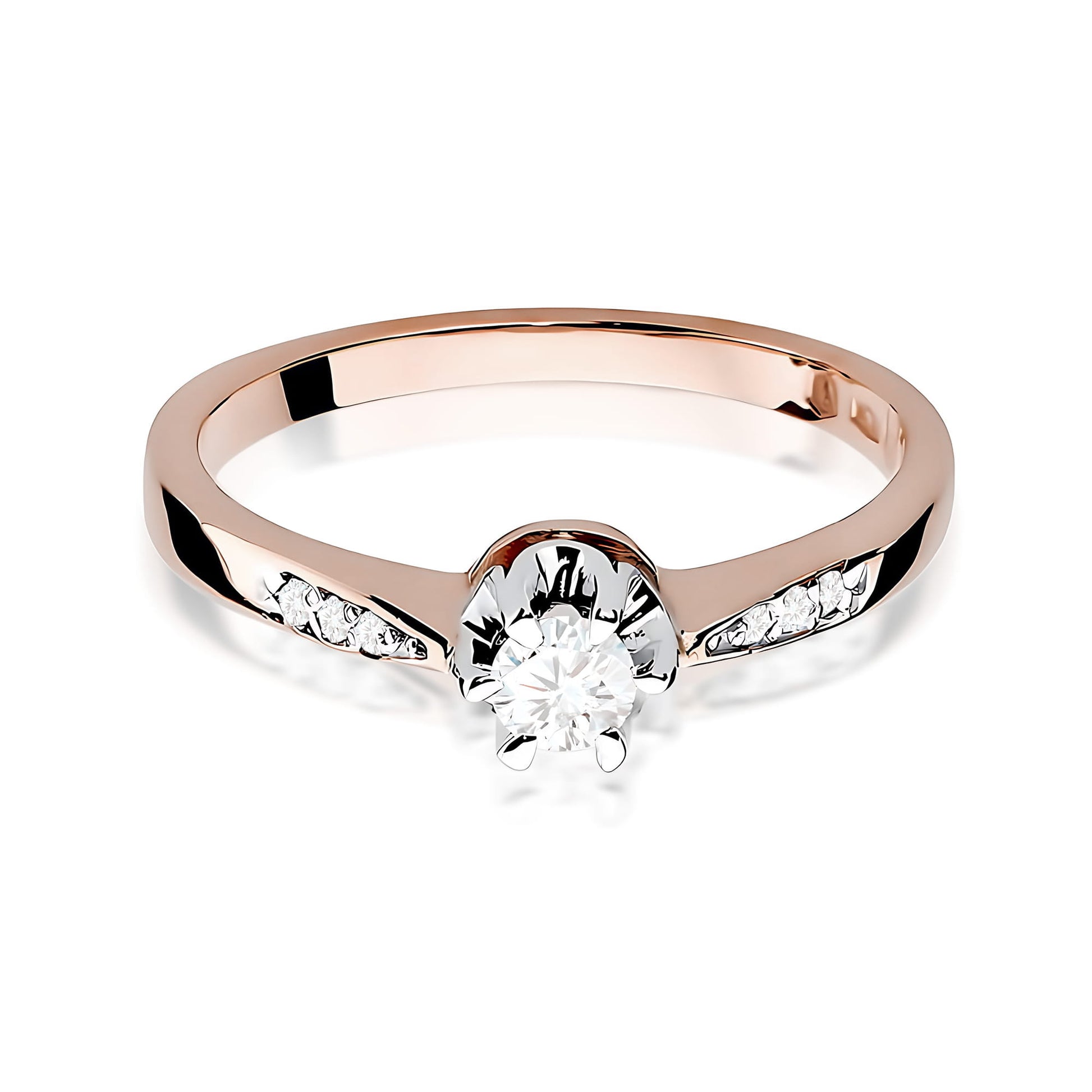 Inel Aur 14K W0291 Diamant Crescut în Laborator 0.20ct