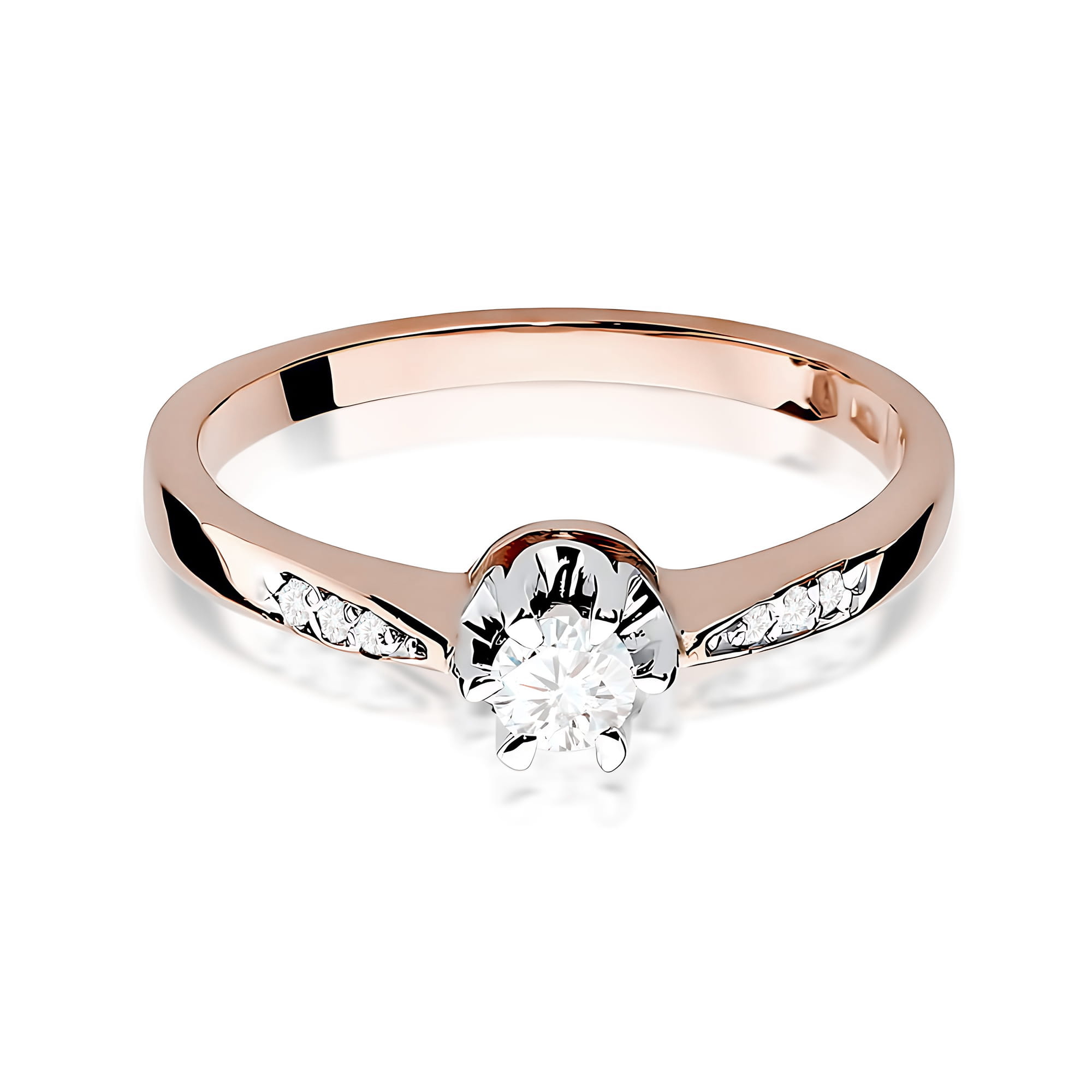 Inel Aur 14K W0291 Diamant Crescut în Laborator 0.20ct