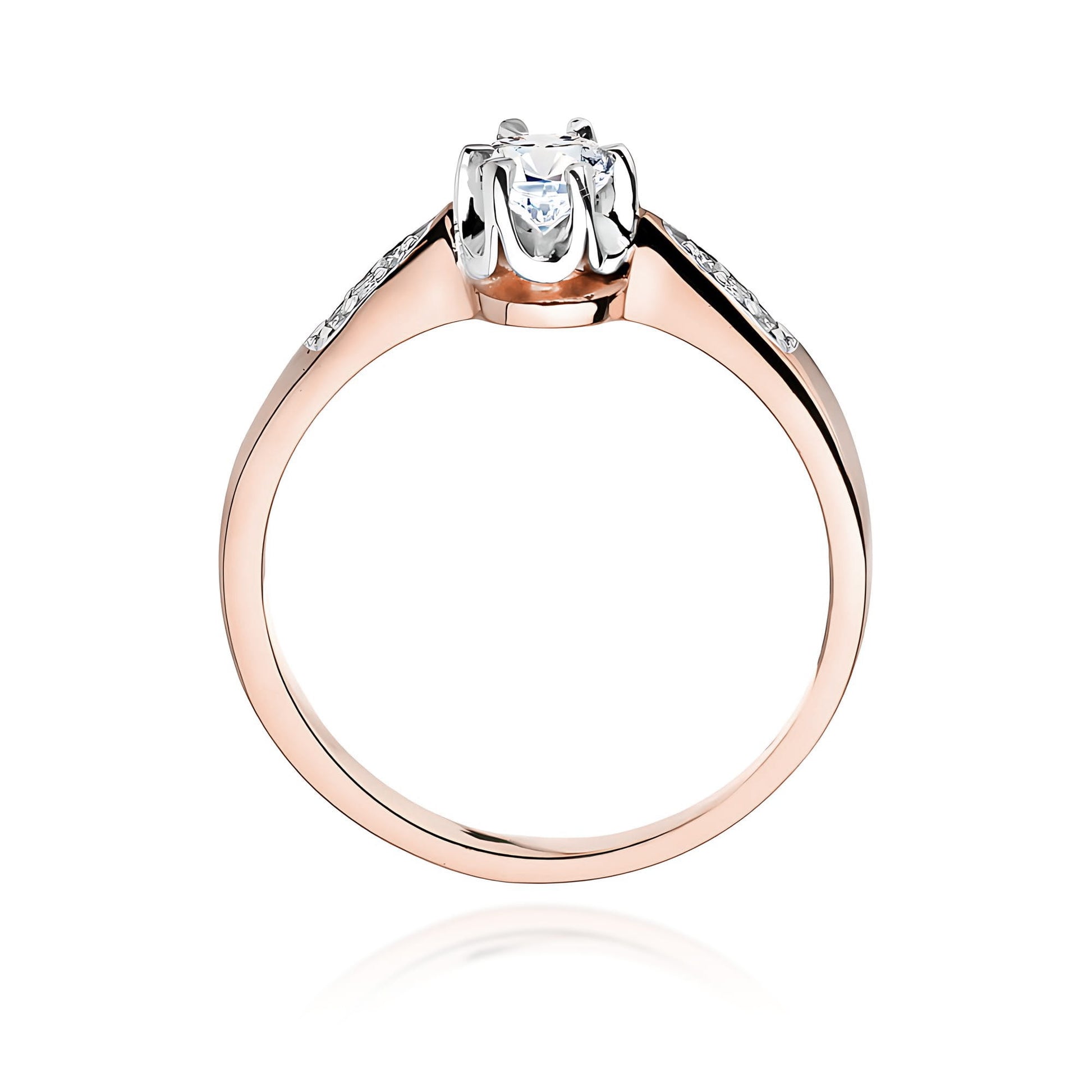 Inel Aur 14K W0291 Diamant Crescut în Laborator 0.20ct