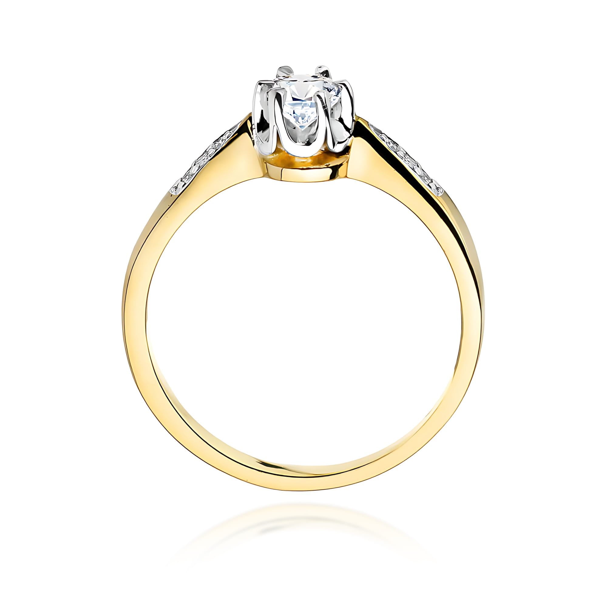 Inel Aur 14K W0291 Diamant Crescut în Laborator 0.20ct