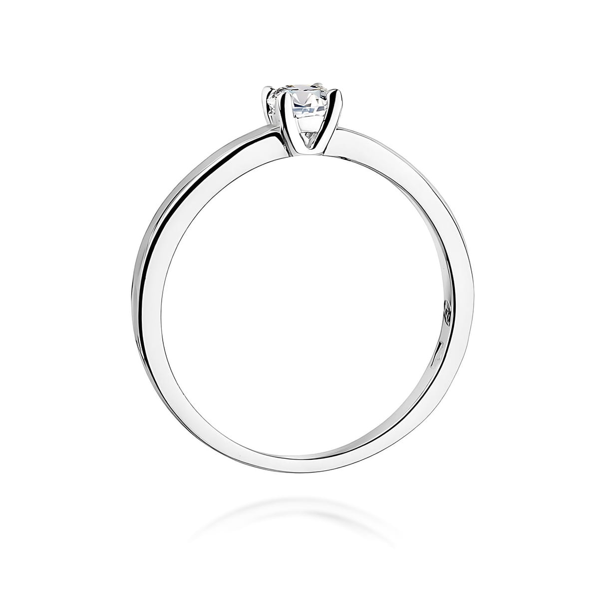 Inel Aur 9K cu Diamant Natural 0.15 ct