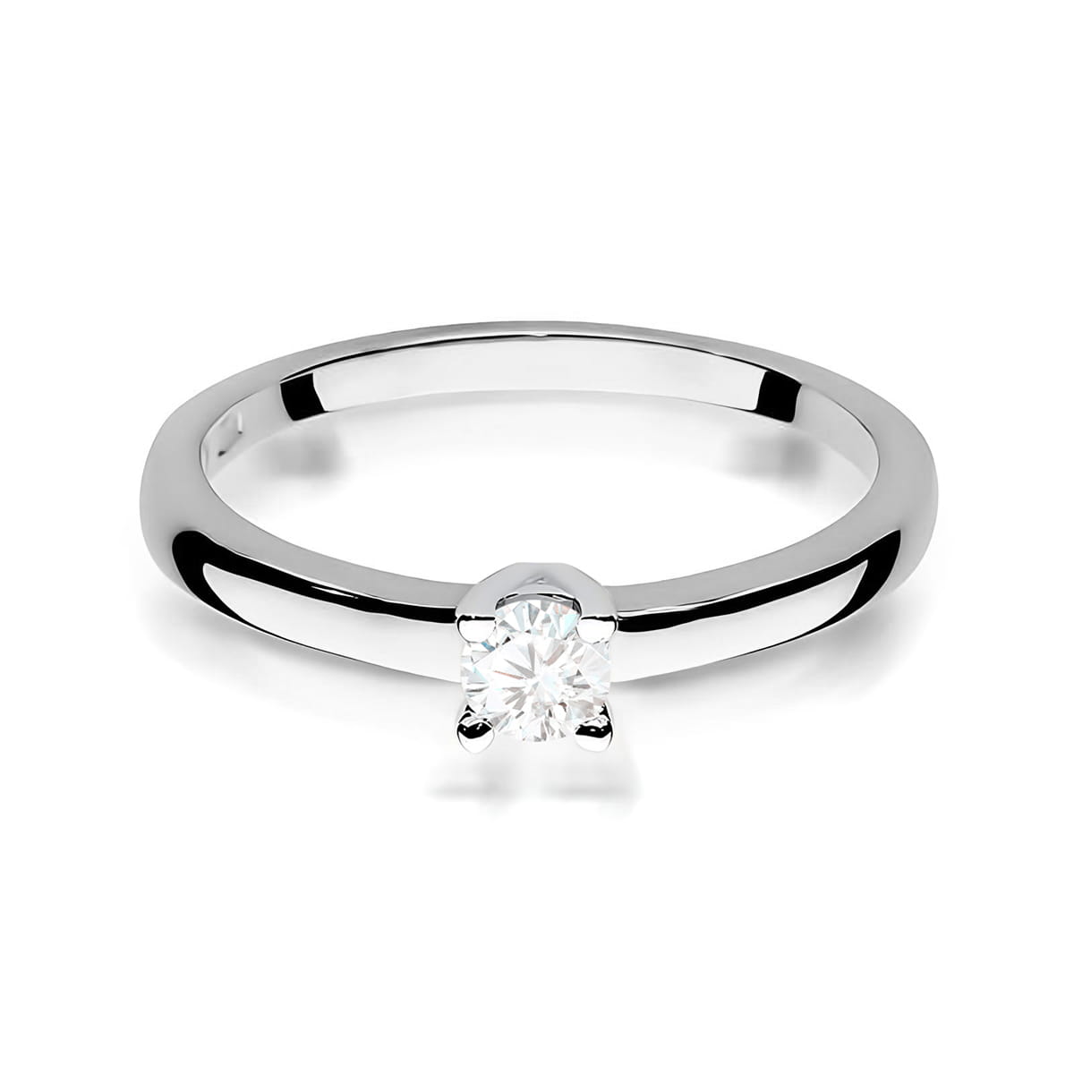 Inel Aur 9K cu Diamant Natural 0.20 ct