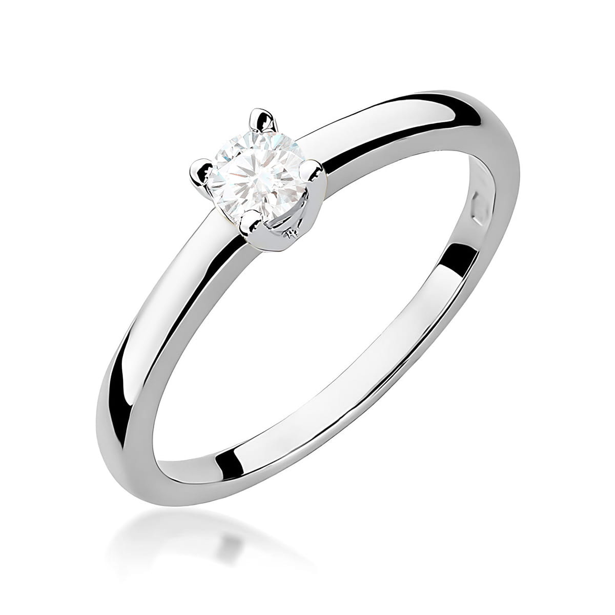 Inel Aur 9K cu Diamant Natural 0.25 ct