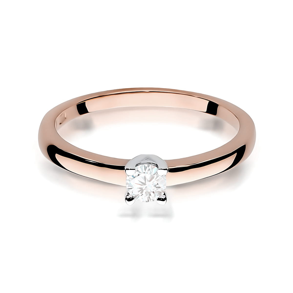 Inel Aur 14K W0292 Diamant Cultivat 0.20ct