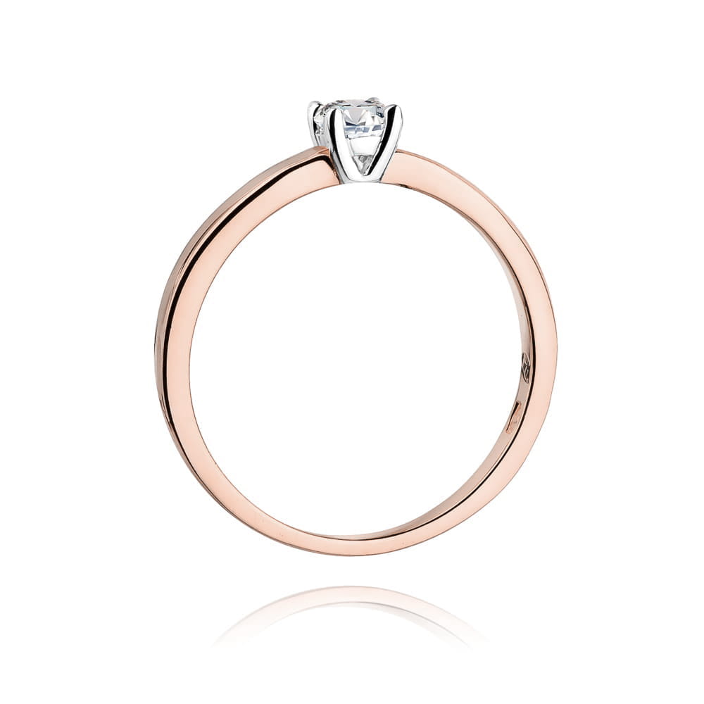 Inel Aur 14K W0292 Diamant Cultivat 0.20ct