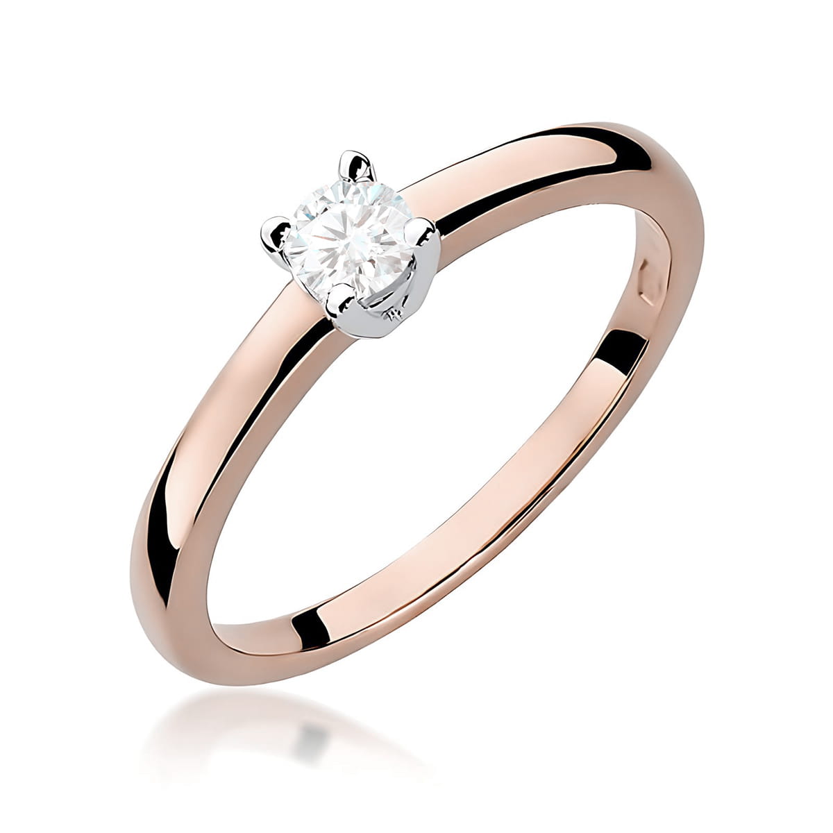 Inel Aur 14K W0292 Diamant Cultivat 0.25ct