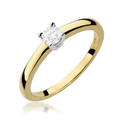 Inel Aur 9K cu Diamant de Laborator 0.20 ct