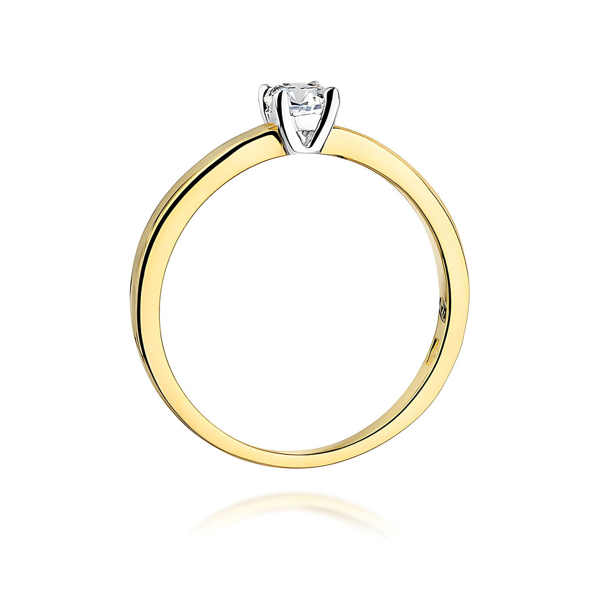 Inel Aur 9K cu Diamant de Laborator 0.20 ct