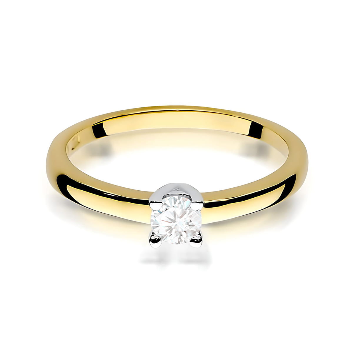 Inel Aur 9K cu Diamant de Laborator 0.25 ct