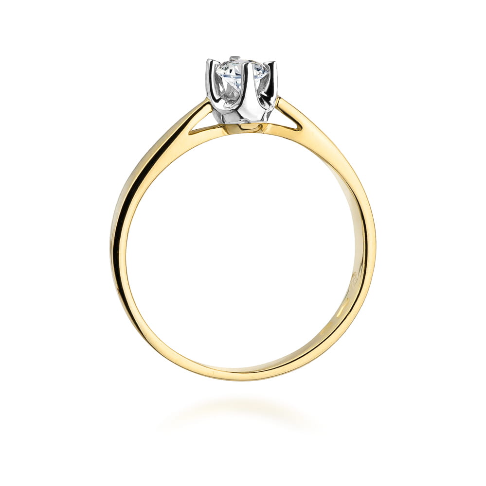 Inel Aur 9K cu Diamant Natural 0.20 ct