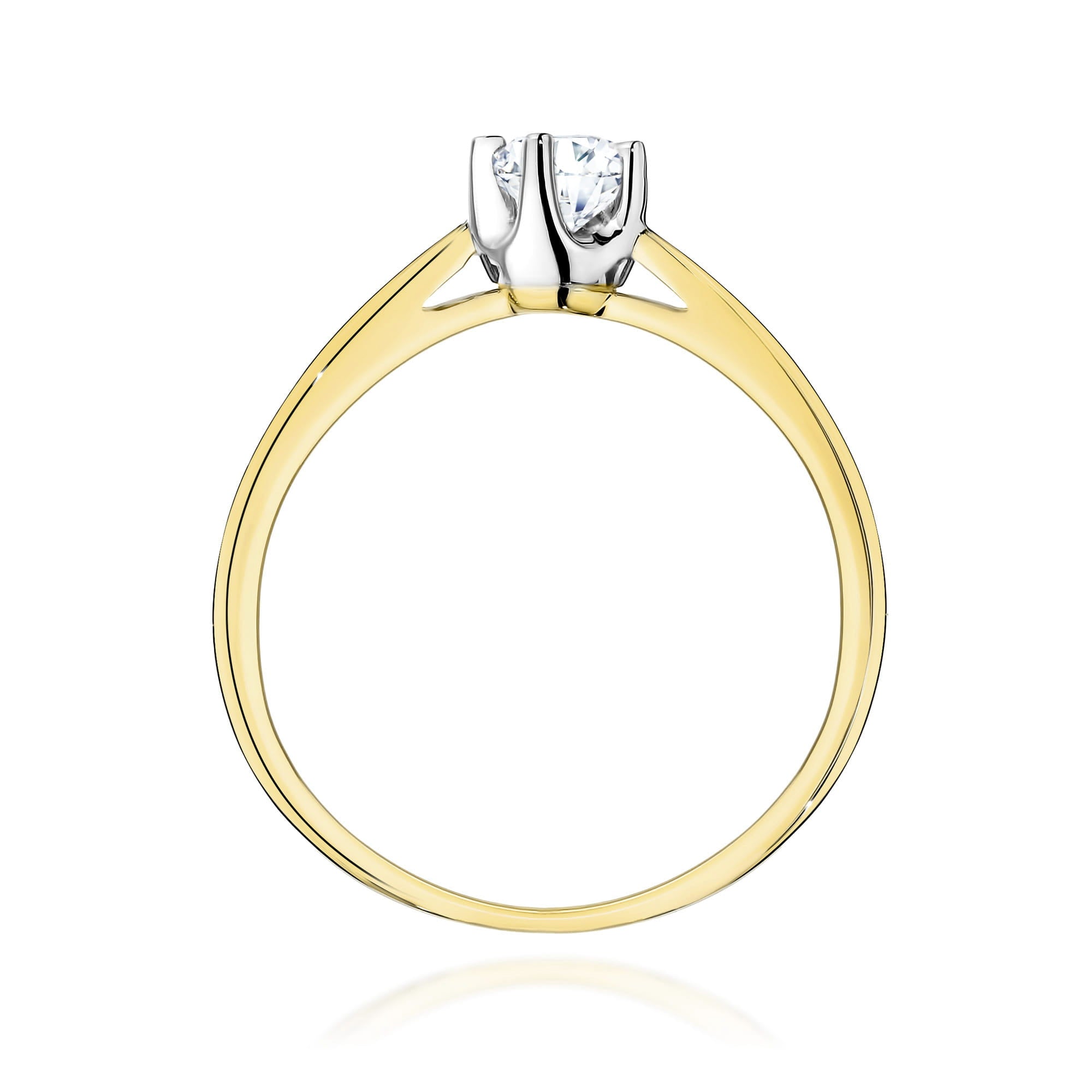 Inel Aur 9K cu Diamant de Laborator 0.20 ct