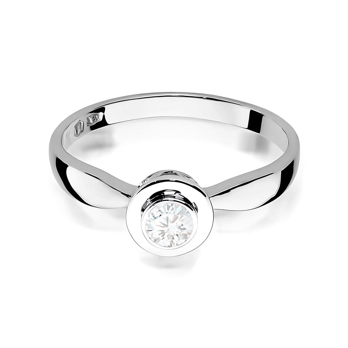 Inel Aur 9K cu Diamant Natural 0.15 ct