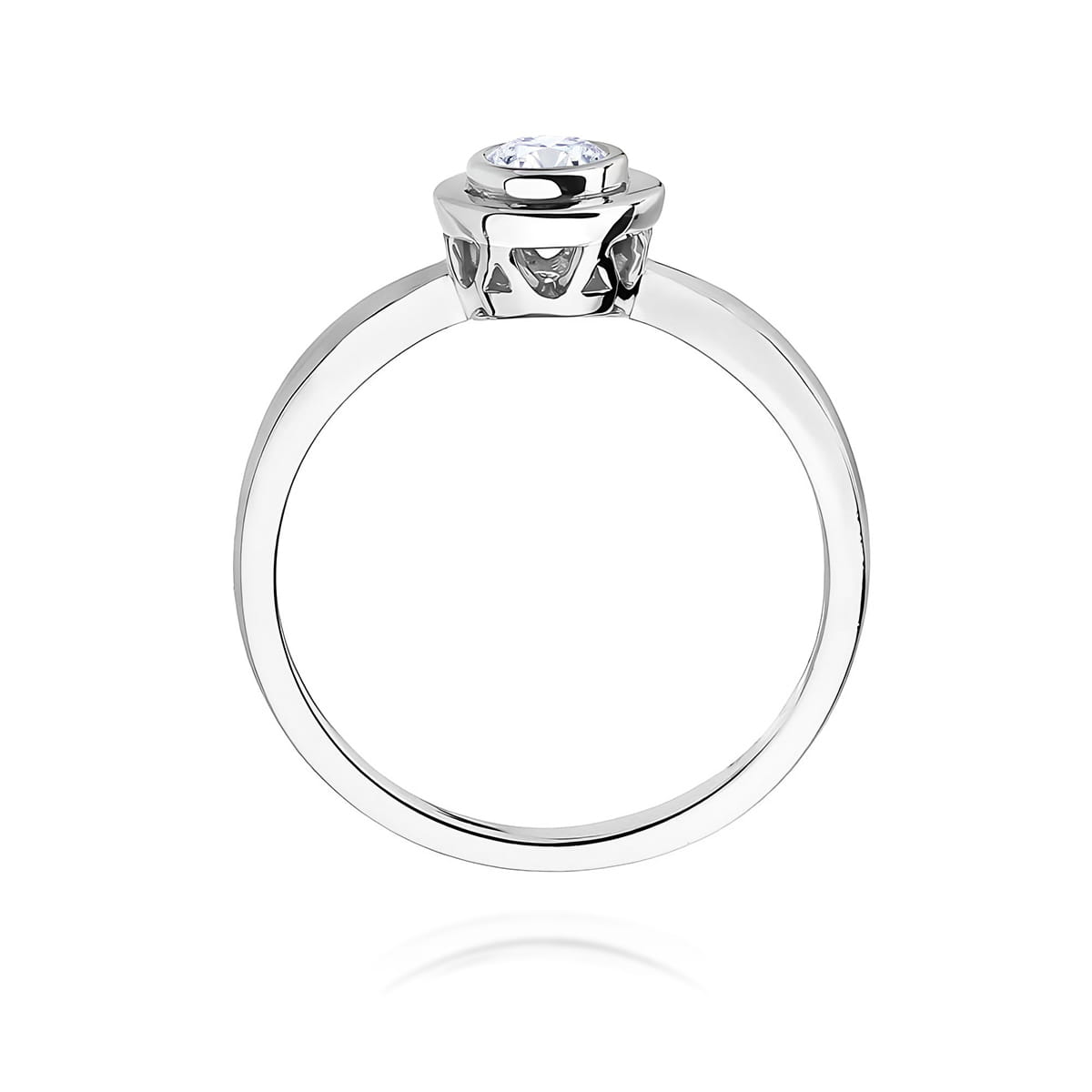 Inel Aur 9K cu Diamant Natural 0.15 ct