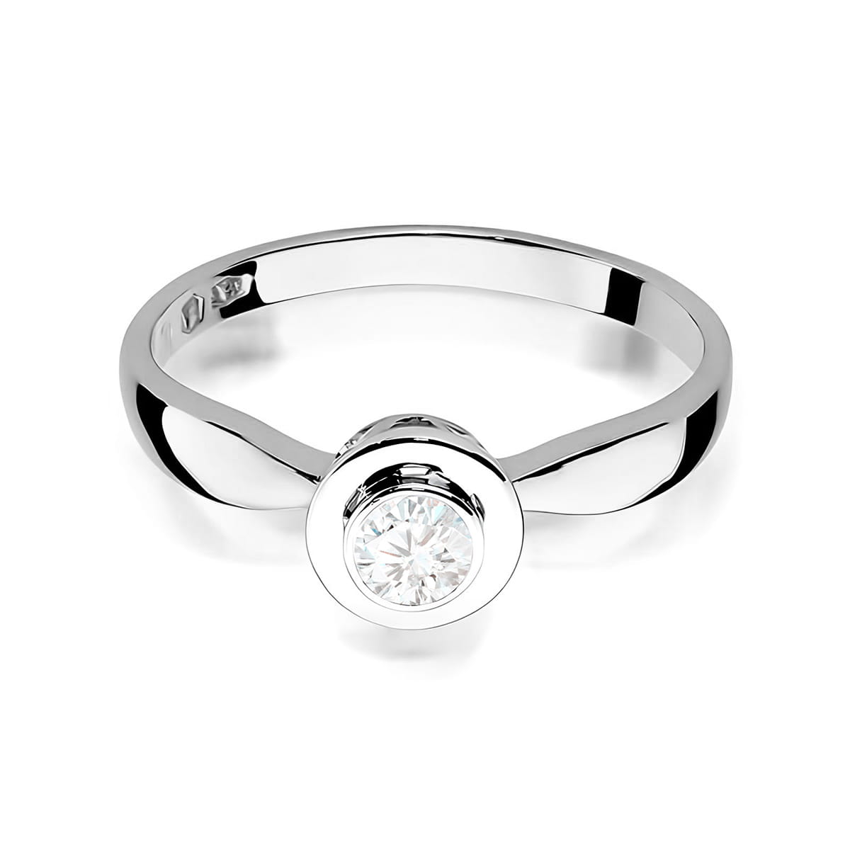 Inel Aur 9K cu Diamant Natural 0.20 ct