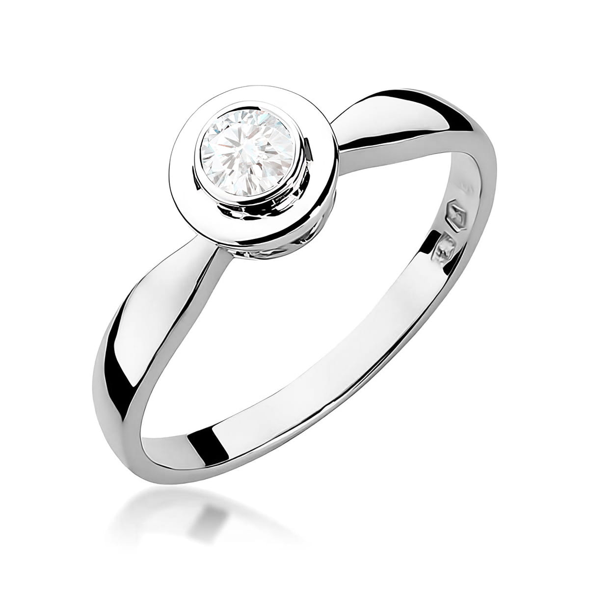Inel Aur 9K cu Diamant Natural 0.30 ct