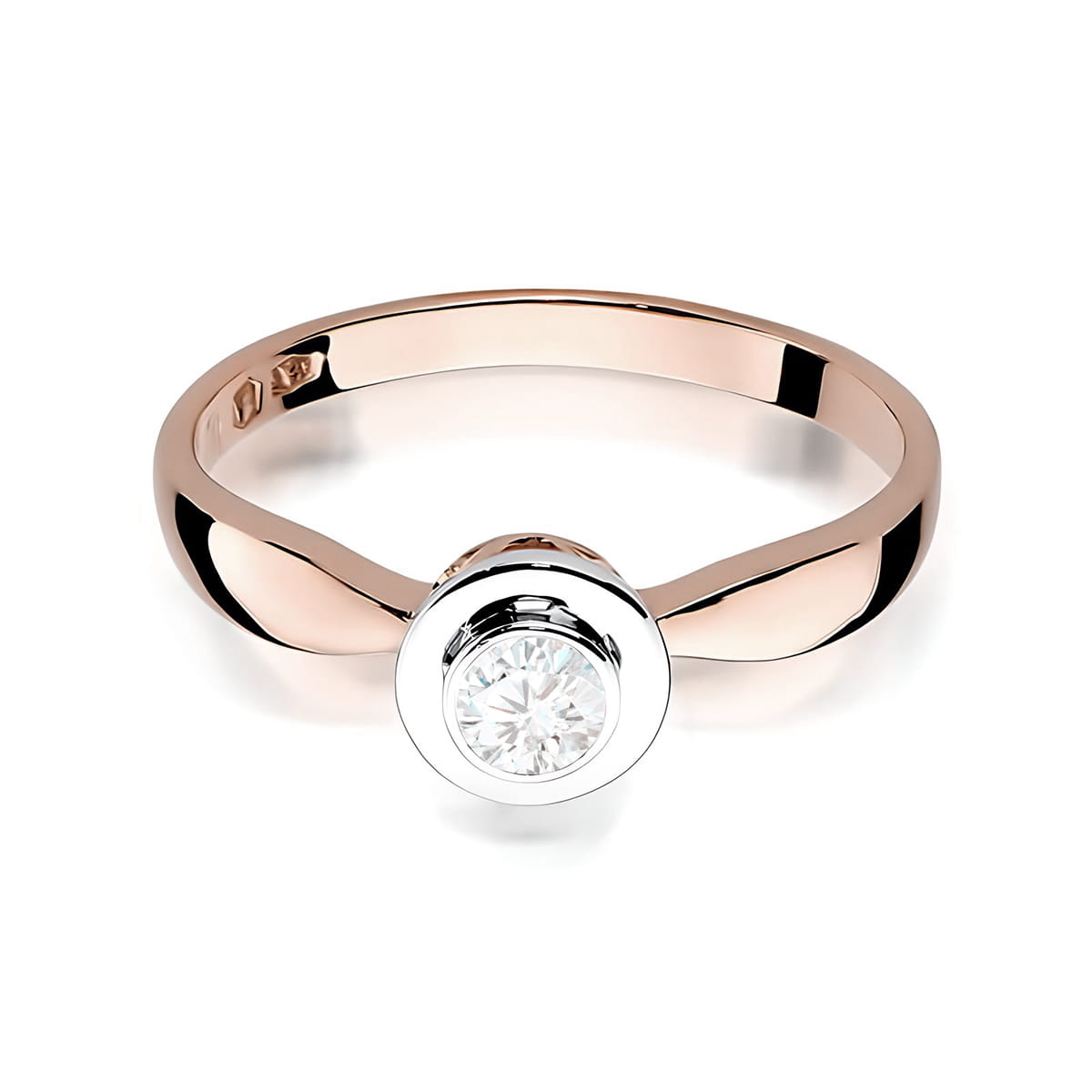 Inel Aur 14K W0294 Diamant Cultivat 0.20ct