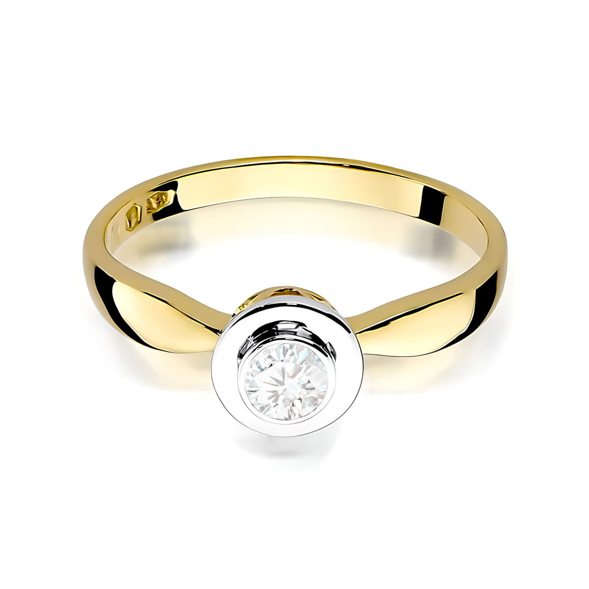 Inel Aur 9K cu Diamant Natural 0.30 ct