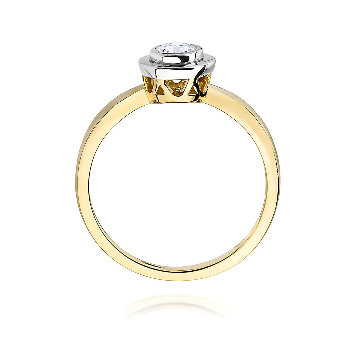 Inel Aur 9K cu Diamant Natural 0.30 ct