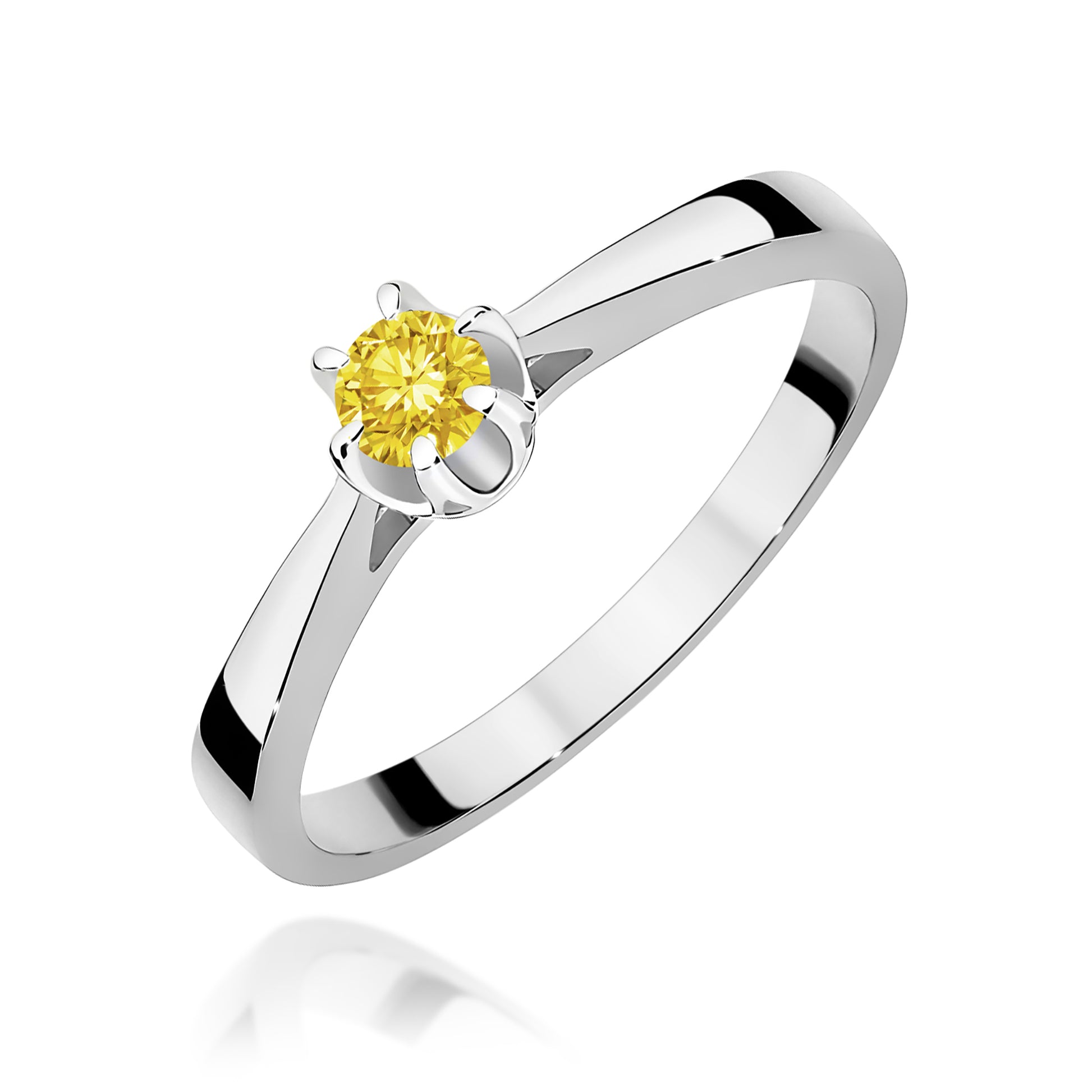 Inel Aur 14K cu Diamant de Laborator 0.12 ct