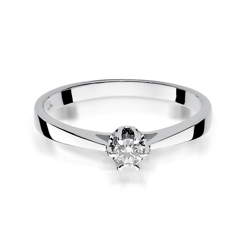 Inel Aur 9K cu Diamant Natural 0.12 ct