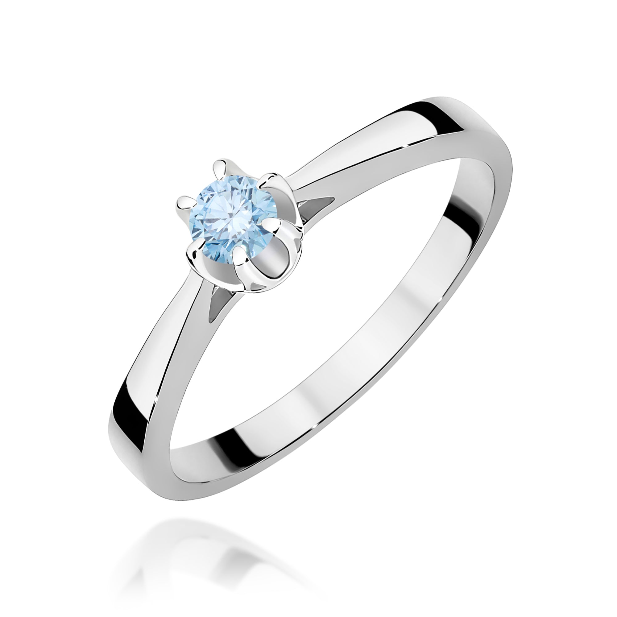 Inel Aur 9K cu Diamant de Laborator 0.12 ct