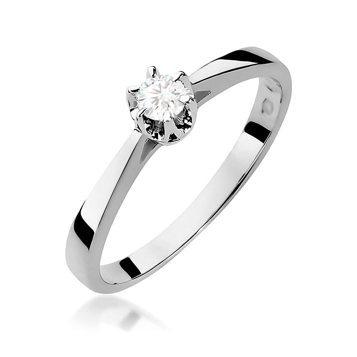Inel Aur 9K cu Diamant de Laborator 0.09 ct