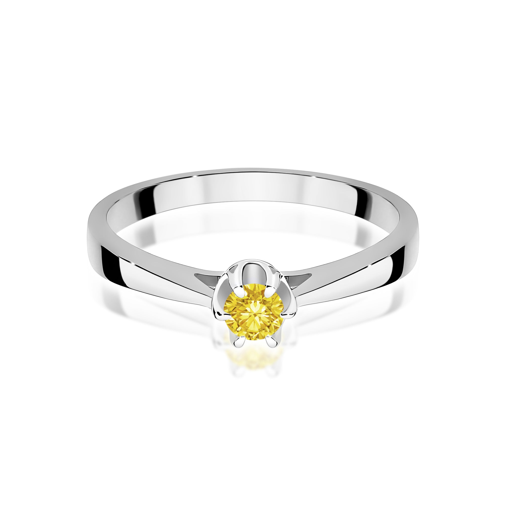 Inel Aur 9K cu Diamant de Laborator 0.12 ct