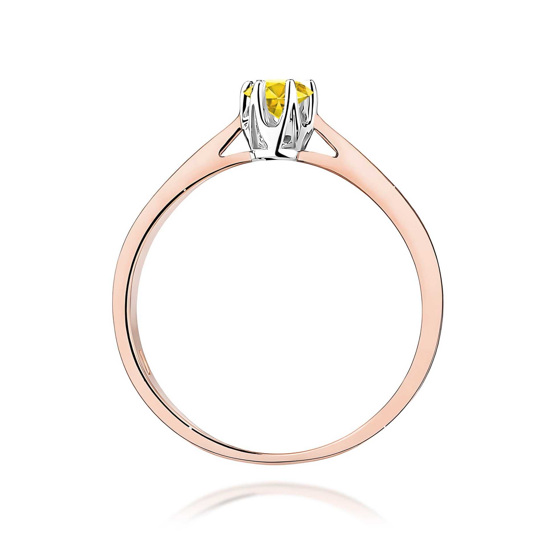Inel Aur 14K cu Diamant de Laborator 0.12 ct