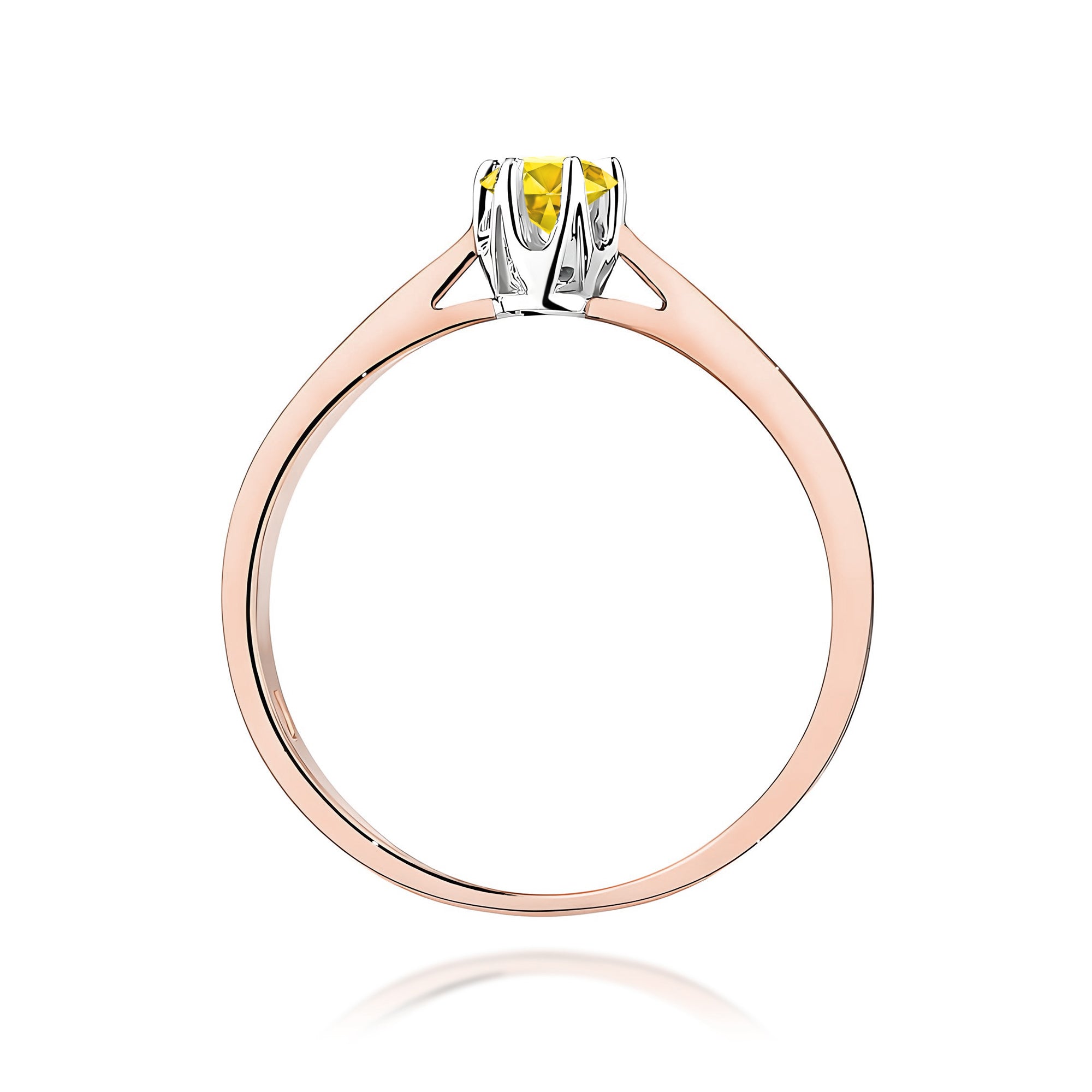 Inel Aur 14K cu Diamant de Laborator 0.12 ct
