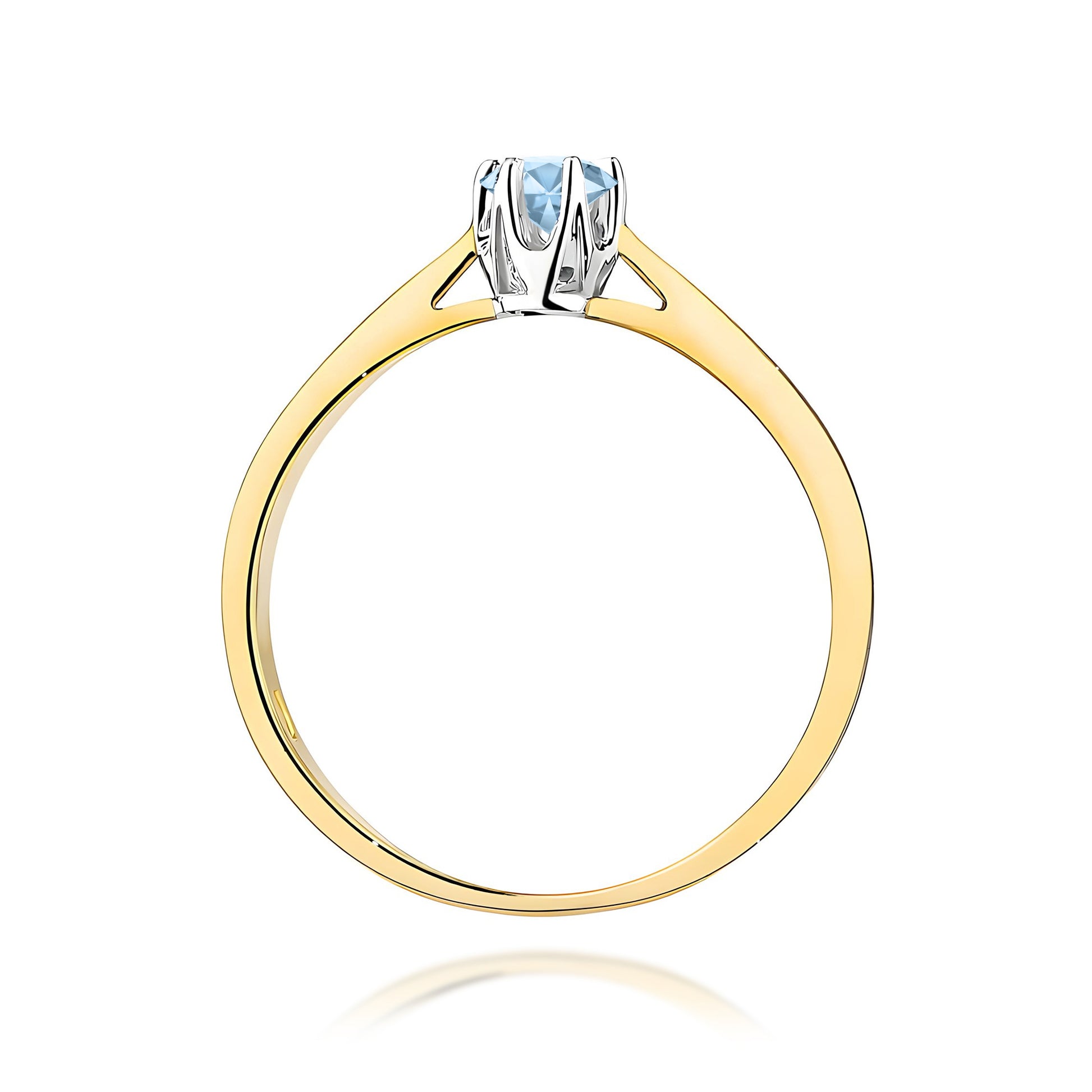 Inel Aur 14K cu Diamant de Laborator 0.12 ct