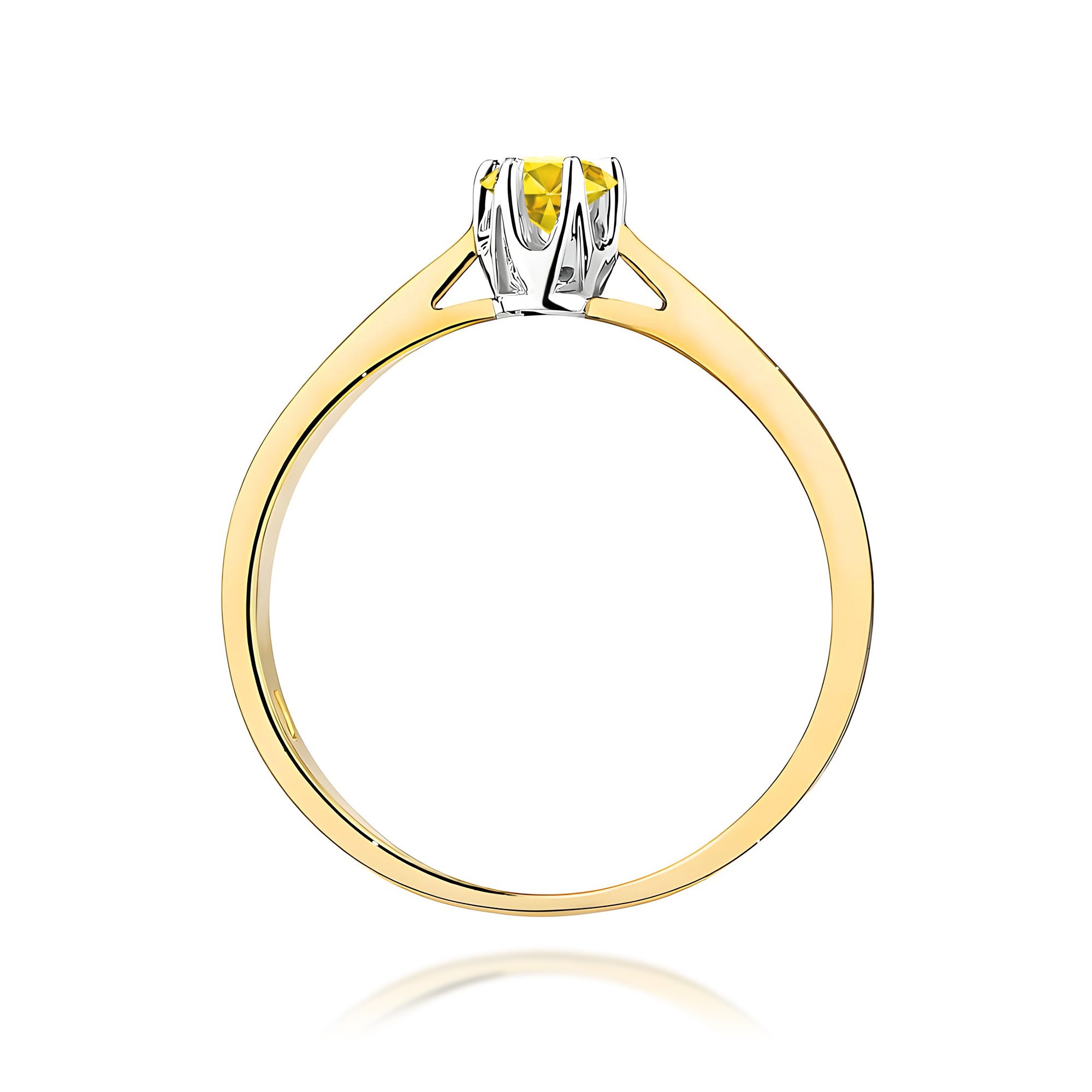 Inel Aur 14K cu Diamant de Laborator 0.12 ct
