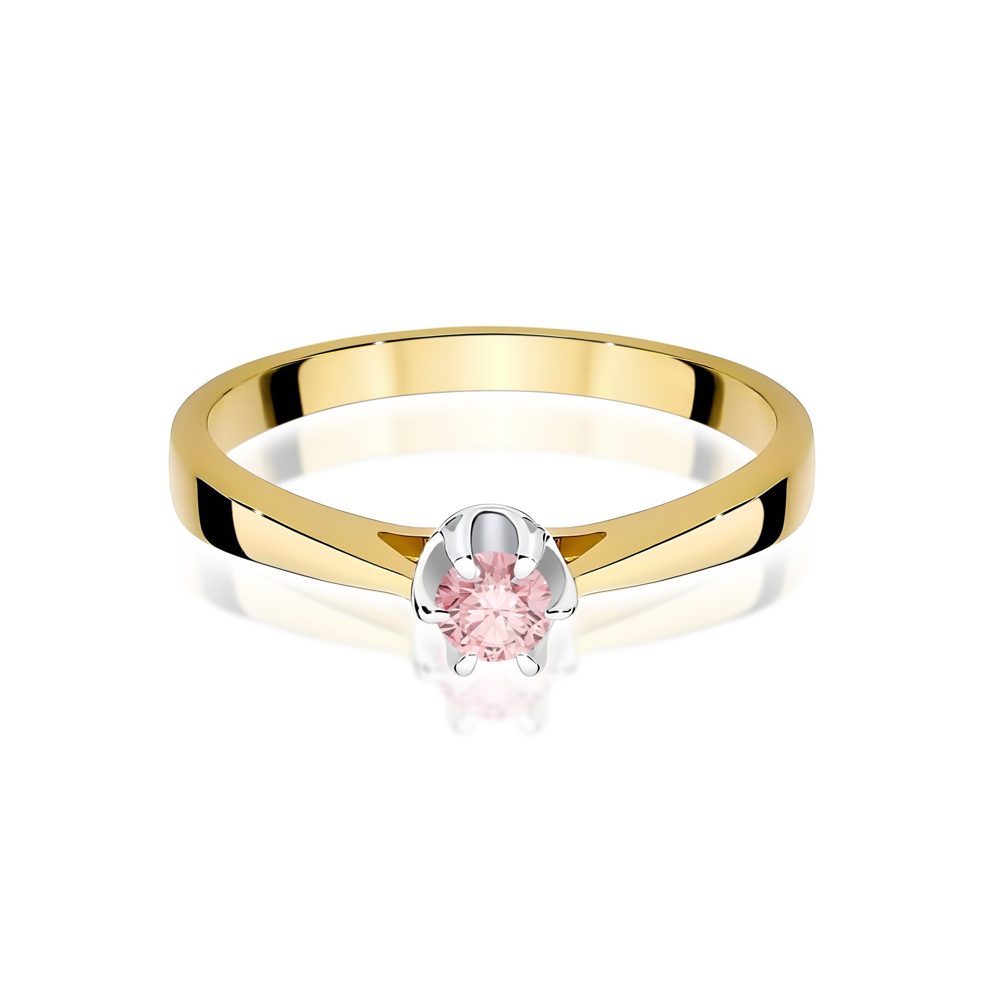 Inel Aur 9K cu Diamant de Laborator 0.12 ct
