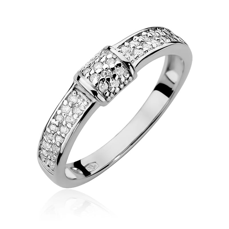 Inel Aur 9K cu Diamante Naturale 0.19 ct