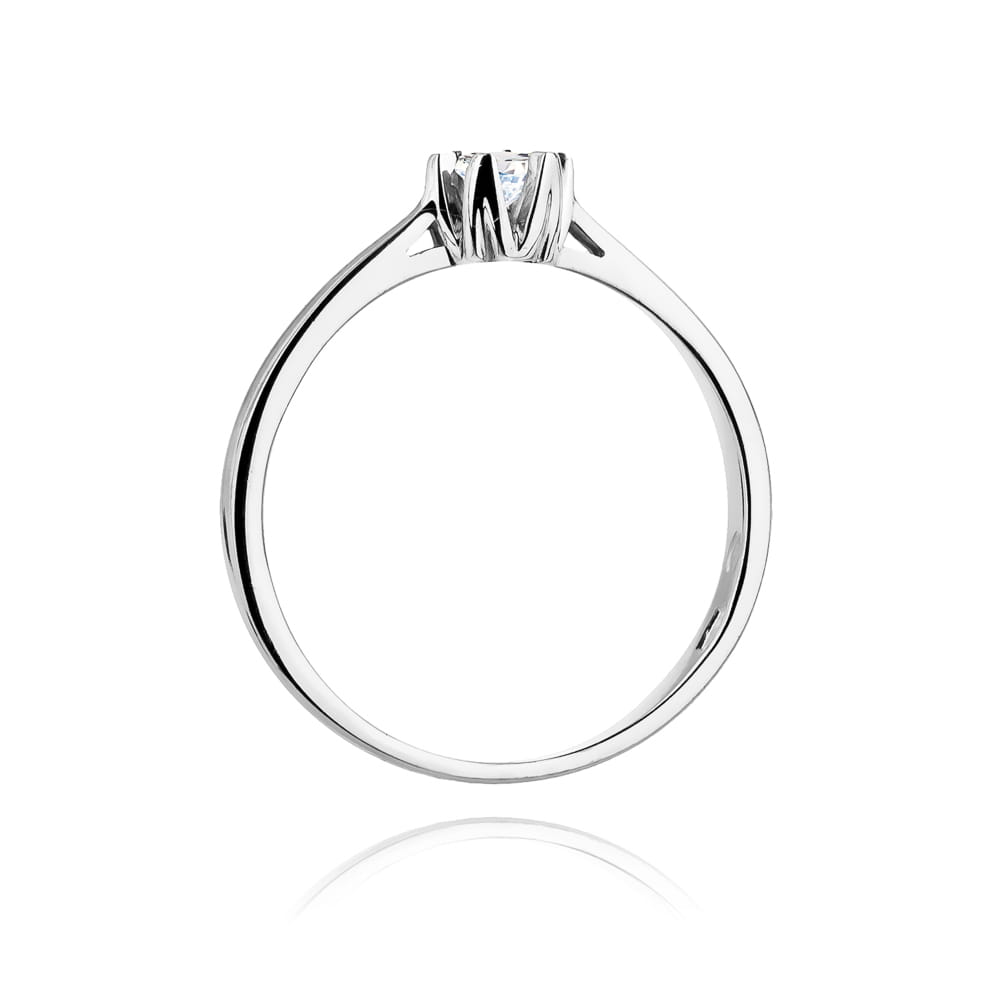 Inel Aur 9K cu Diamant Natural 0.12 ct