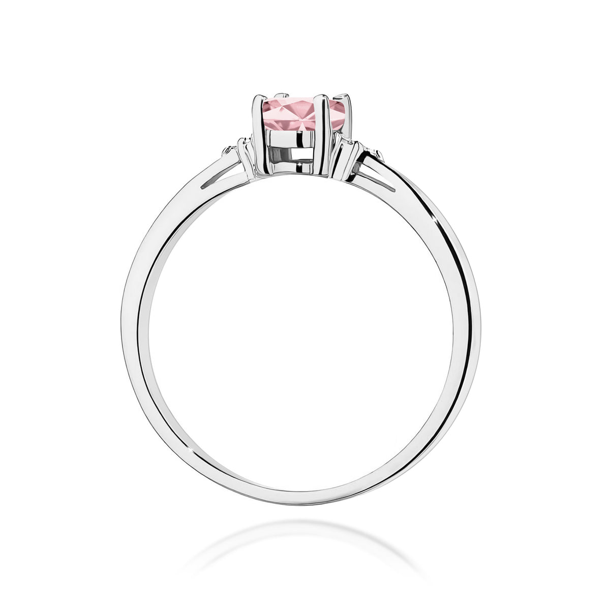 Inel Aur 14K cu Diamante Roz de Laborator 0.65 ct