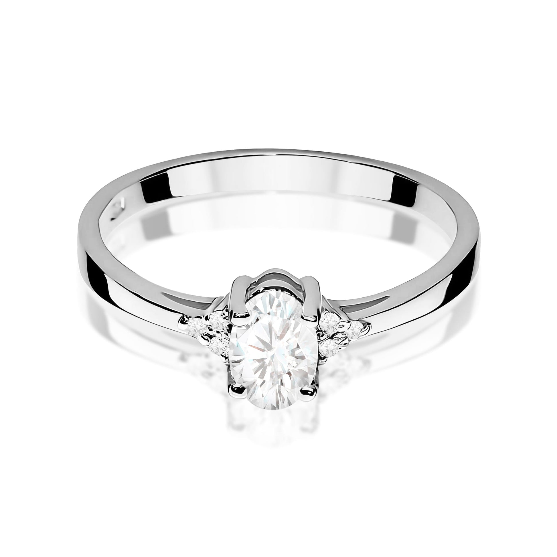 Inel Aur 9K cu Diamante de Laborator 0.45 ct