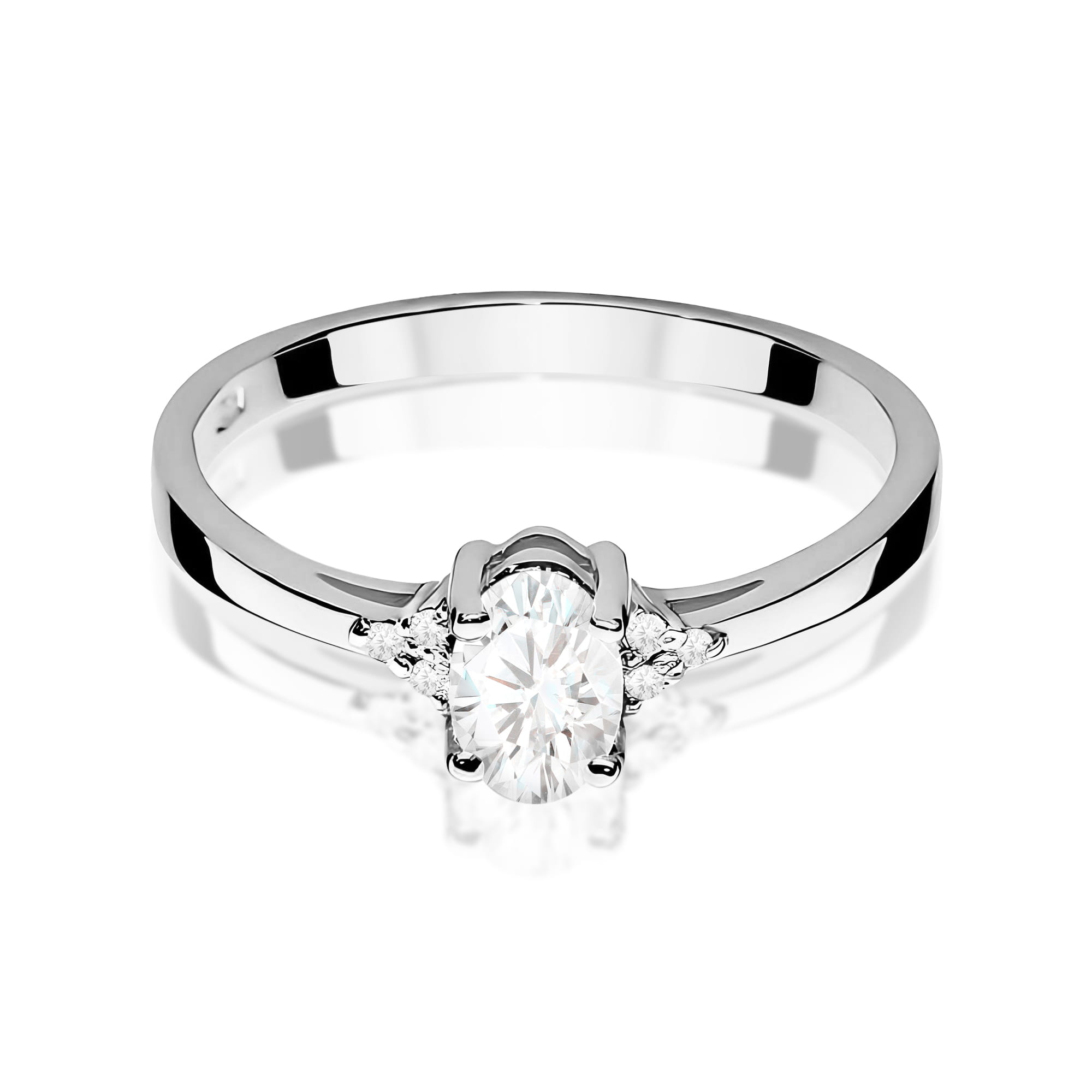 Inel Aur 9K cu Diamante de Laborator 0.45 ct