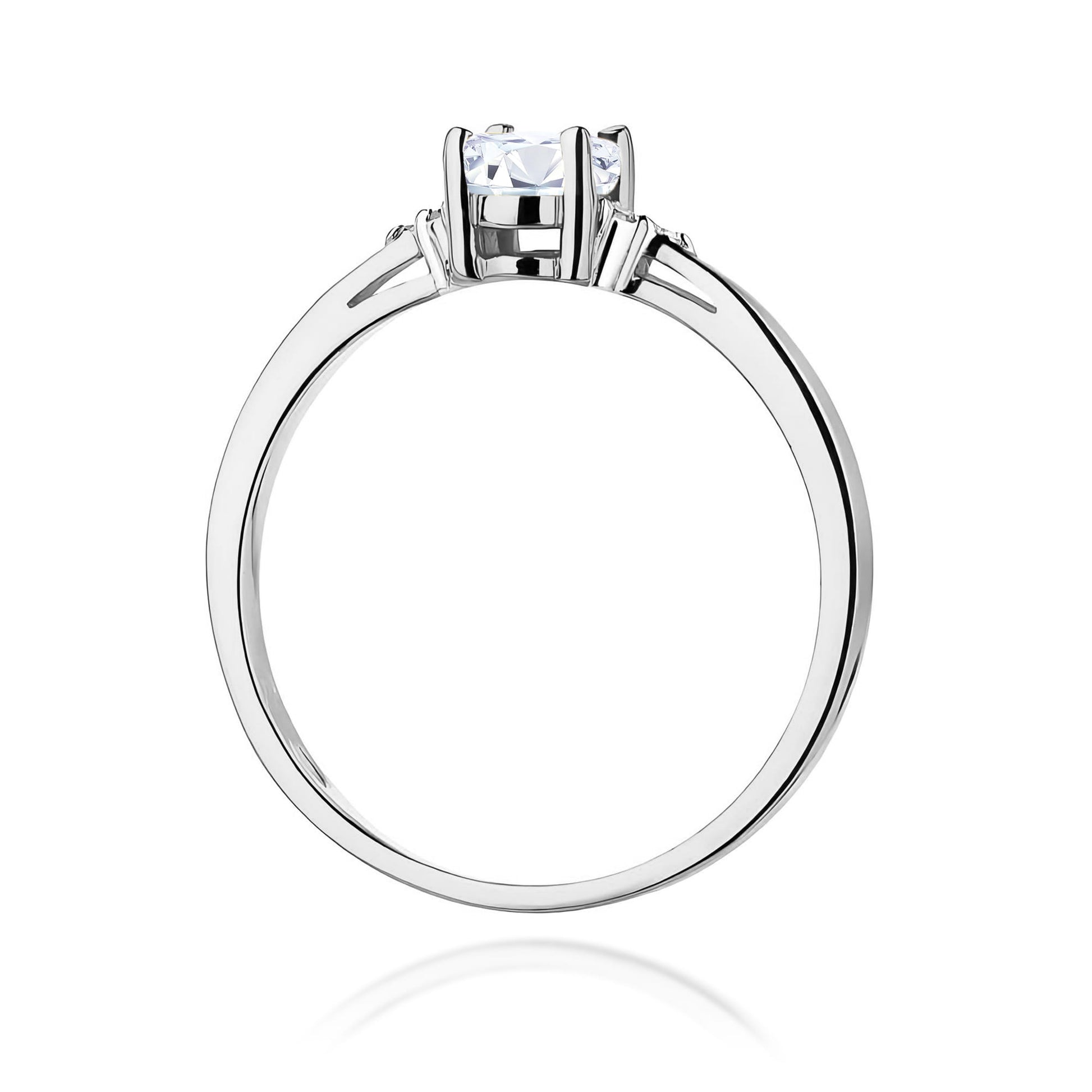 Inel Aur 9K cu Diamante de Laborator 0.45 ct