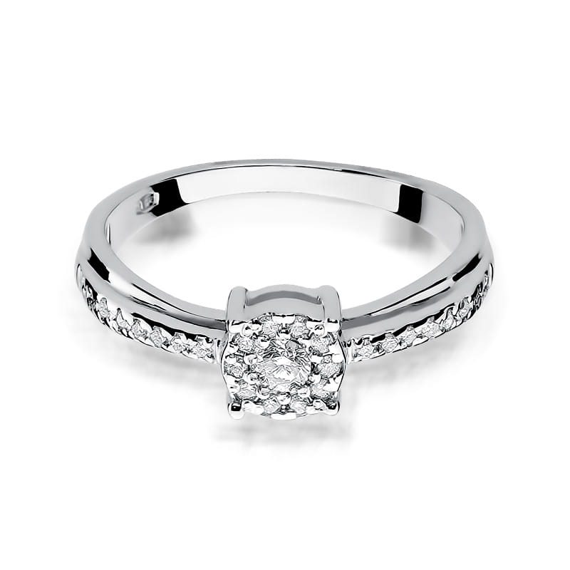 Inel Aur 9K cu Diamante Naturale 0.26 ct