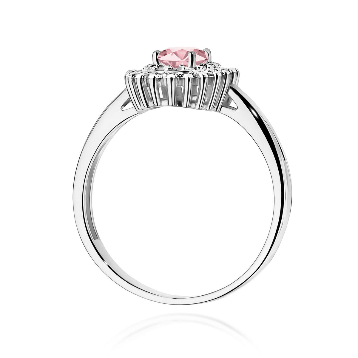 Inel Aur 14K cu Diamante Roz de Laborator 0.70 ct